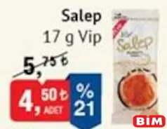 VİP SALEP 17 G fiyat ve kampanya bilgisi